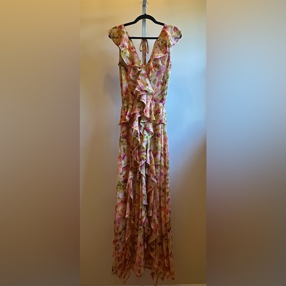 NWT MISA Los Angeles Claudita Dress in Golden Flora - Picture 10 of 15